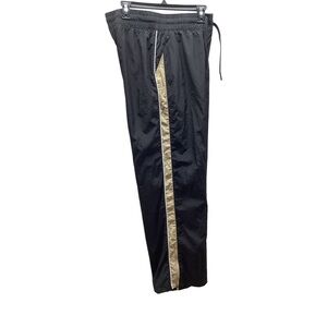 Xersion Size Medium Open Leg Black Antique Linen Pants. New With Tags.